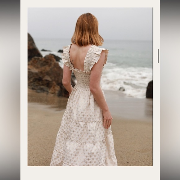 Hill House Limited Edition Nap Dress S Small Gold - Picture 3 of 15